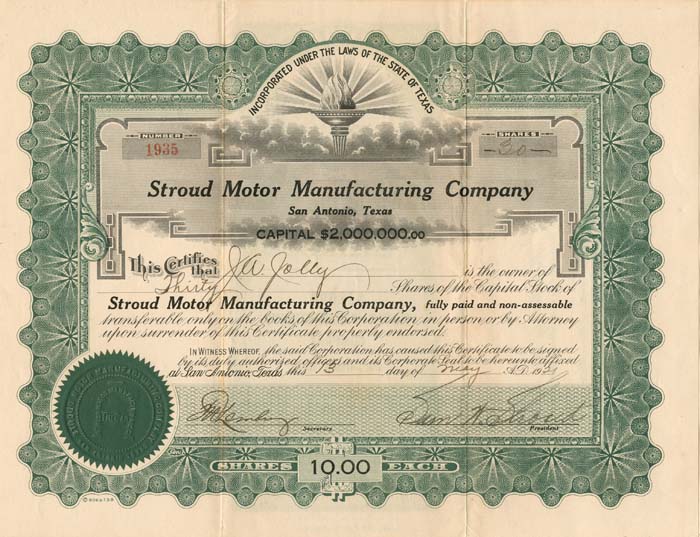 Stroud Motor Manufacturing Co.